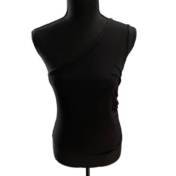 *SOLD* NWT! Bobi Los Angeles One Shoulder Shirred Top - Size Small - Picture 5 of 9
